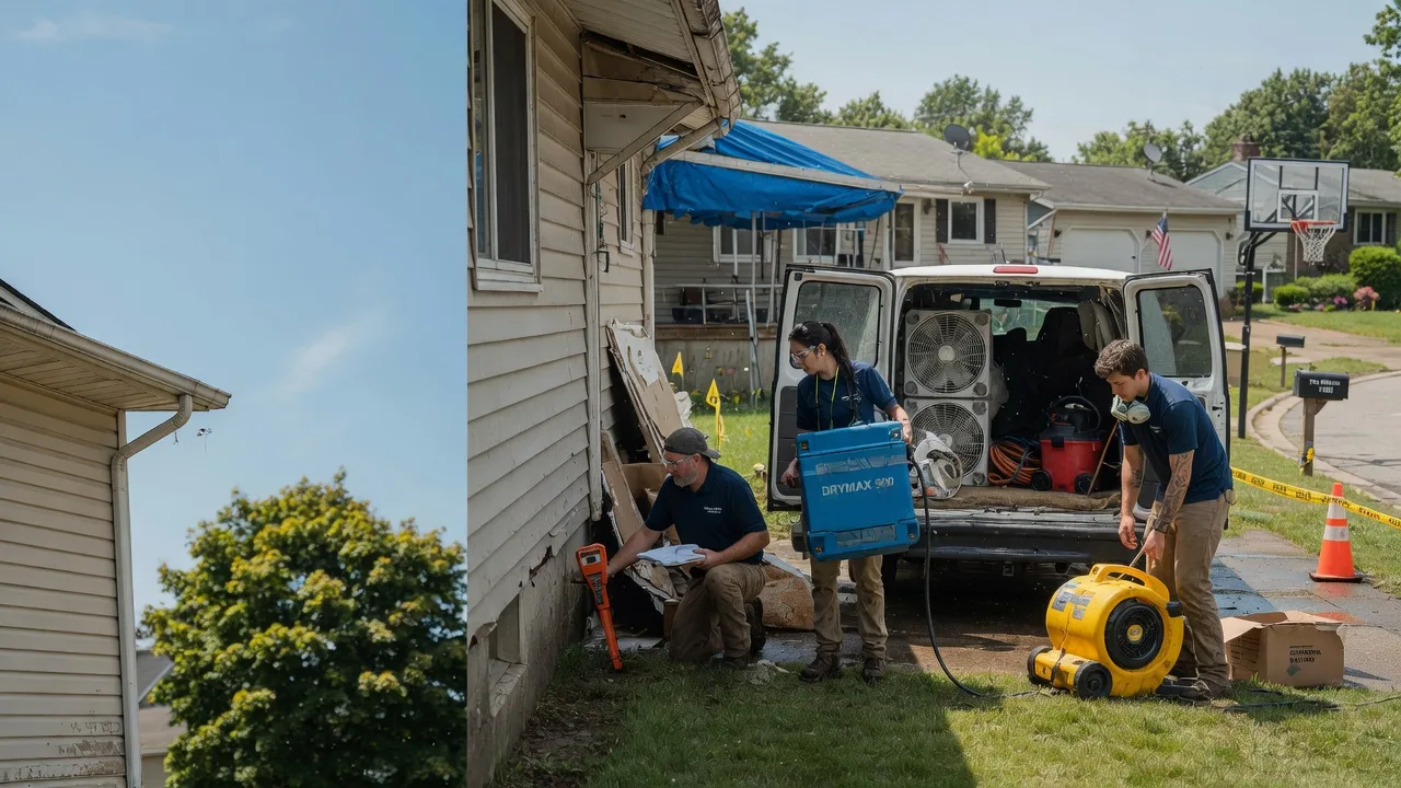 Ceiling Leak Cleanup in Jeannette, PA near me